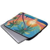 Sommerliche Atmosphäre Laptopschutzhülle (Vorne Knopf)