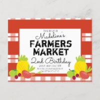 Sommerliche Bauern Markt Gemüse Picknick Geburtsta