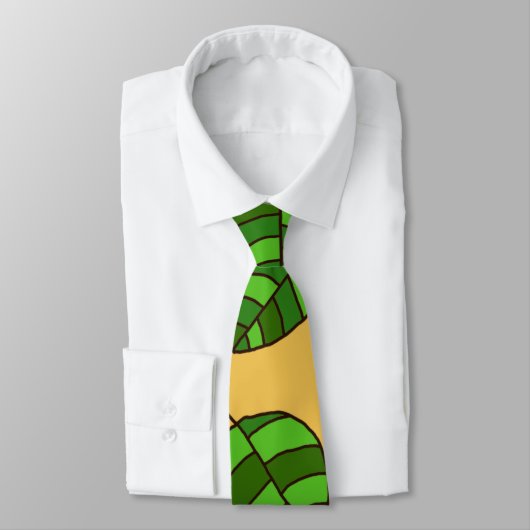 Sommerliche Blätter mit verstellbarem Green Leaf M Krawatte (Gebunden)