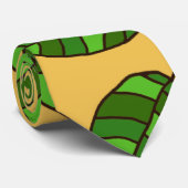 Sommerliche Blätter mit verstellbarem Green Leaf M Krawatte (Gerollt)