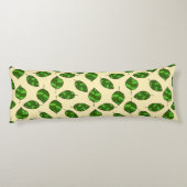 Sommerliche Blätter mit verstellbarem Green Leaf M Seitenschläferkissen (Rückseite)