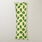 Sommerliche Blätter mit verstellbarem Green Leaf M Seitenschläferkissen (Vorderseite Vertikal)