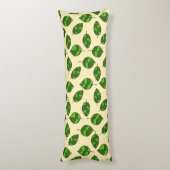 Sommerliche Blätter mit verstellbarem Green Leaf M Seitenschläferkissen (Rückseite (Vertikal))