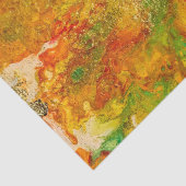 Sommerliche Blume abstrakt Orangengelb Seidenpapier (Ausschnitt)