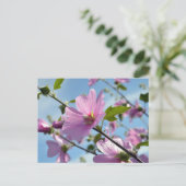 Sommerliche Blume (Baummoor) Postkarte (Stehend Vorderseite)
