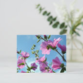 Sommerliche Blume (Baummoor) Postkarte (Stehend Vorderseite)