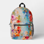 Sommerliche Blume Bedruckter Rucksack (Vorderseite)