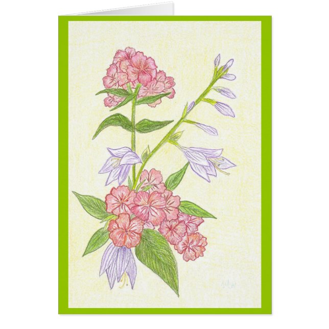 Sommerliche Blume Blank Card (Vorne)