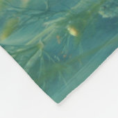 Sommerliche Blume (Blumenfeld) (Rote Blume) Fleecedecke (Ecke)