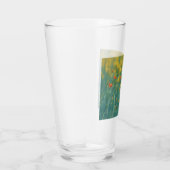 Sommerliche Blume (Blumenfeld) (Rote Blume) Glas (Rechts)