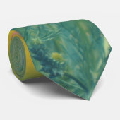 Sommerliche Blume (Blumenfeld) (Rote Blume) Krawatte (Gerollt)