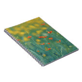 Sommerliche Blume (Blumenfeld) (Rote Blume) Notizblock (Rechte Seite)