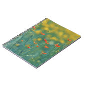 Sommerliche Blume (Blumenfeld) (Rote Blume) Notizblock (Linke Seite)