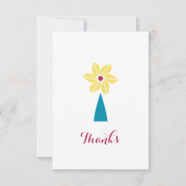 Sommerliche Blume Dankeskarte