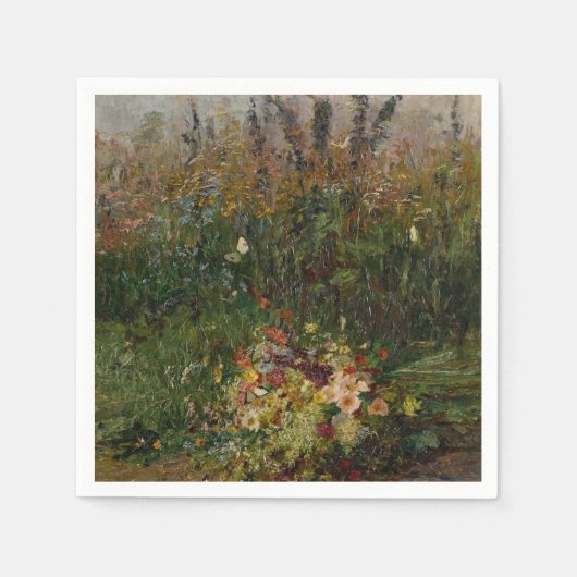 Sommerliche Blume des Feldes Serviette (Vorderseite)