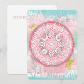 Sommerliche Blume Einladung (Vorne/Hinten)