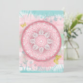 Sommerliche Blume Einladung (Stehend Vorderseite)