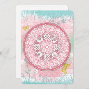 Sommerliche Blume Einladung