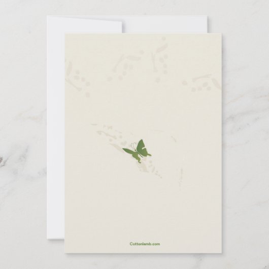 Sommerliche Blume Einladung Muttertag (Rückseite)