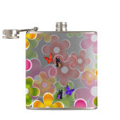 Sommerliche Blume Flachmann