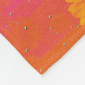 Sommerliche Blume Fleecedecke (Ecke)