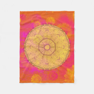 Sommerliche Blume Fleecedecke