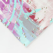 Sommerliche Blume Fleecedecke (Ecke)