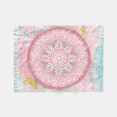 Sommerliche Blume Fleecedecke (Vorderseite (Horizontal))