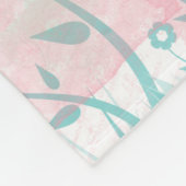 Sommerliche Blume Fleecedecke (Ecke)