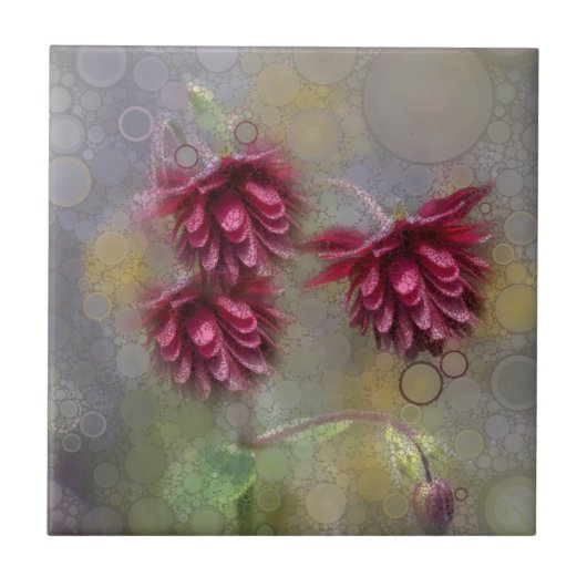Sommerliche Blume Fliese (Vorderseite)