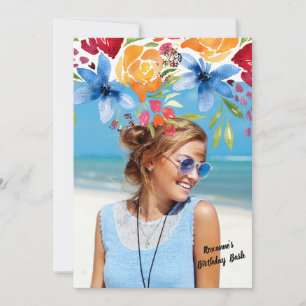 Sommerliche Blume Foto Einladung
