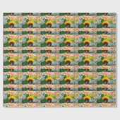 Sommerliche Blume Geschenkpapier (Flach)