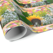 Sommerliche Blume Geschenkpapier (Rolleneckpunkt)