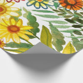 Sommerliche Blume Geschenkpapier (Ecke)