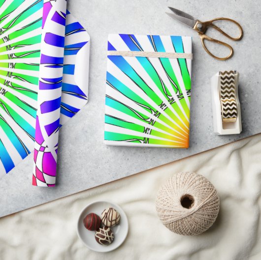 Sommerliche Blume Geschenkpapier (Basteln)