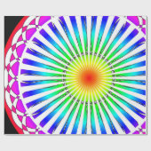 Sommerliche Blume Geschenkpapier (Flach)