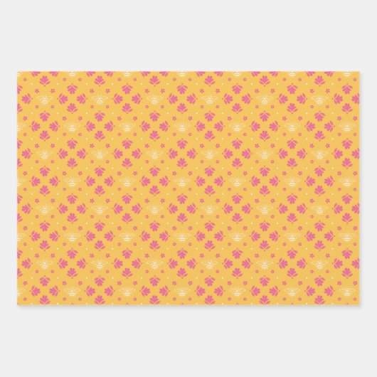 Sommerliche Blume Geschenkpapier Set (Vorderseite 2)