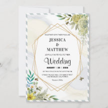 Sommerliche Blume Goldene Rahmenhochzeit