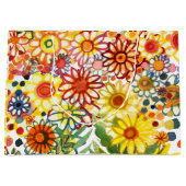 Sommerliche Blume Große Geschenktüte (Vorderseite)