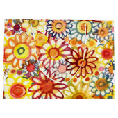 Sommerliche Blume Große Geschenktüte (Rückseite)