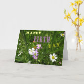 Sommerliche Blume Grußkarte Geburtstag Karte (Gelbe Blume)