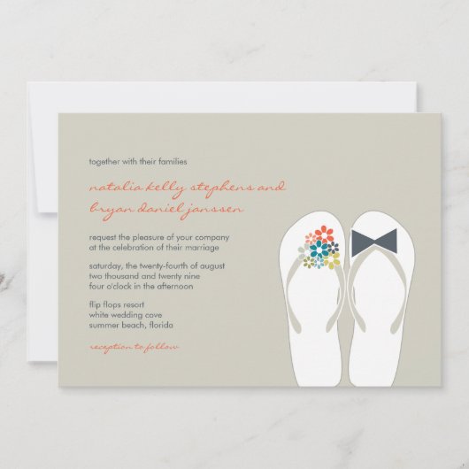 Sommerliche Blume Hochzeit von Bräunungs- und Erdf Einladung (Vorderseite)