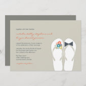 Sommerliche Blume Hochzeit von Bräunungs- und Erdf Einladung (Vorne/Hinten)