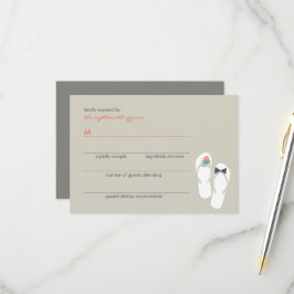 Sommerliche Blume Hochzeit von Bräunungs- und Erdf RSVP Karte