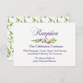 Sommerliche Blume Hochzeitsempfang Einladung