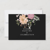 Sommerliche Blume | Hochzeitsempfangskarte (Rückseite)