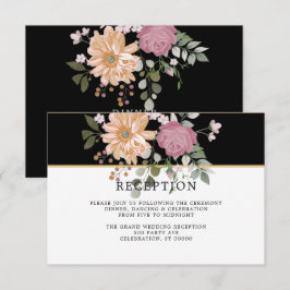 Sommerliche Blume | Hochzeitsempfangskarte