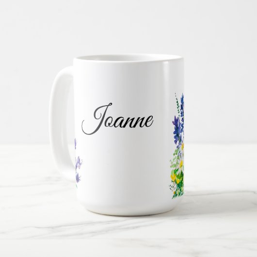 Sommerliche Blume Kaffeetasse (Vorderseite Links)