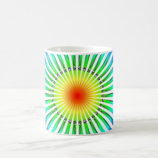 Sommerliche Blume Kaffeetasse (Mittel)