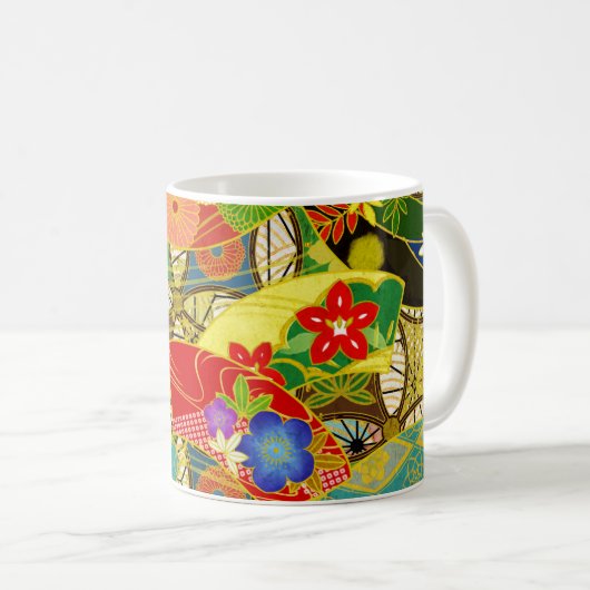 Sommerliche Blume Kaffeetasse (VorderseiteRechts)